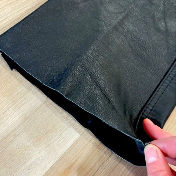 Casa Nova LEATHER Pants Size 28 (not hemmed) - Picture 6 of 10